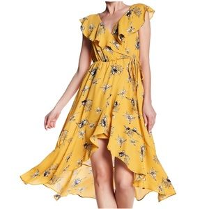 Floral Flowy Knee Length Dress